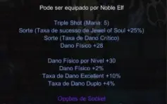 Itens Pvp Elf Megamu Blue Eye Bow + Quiver