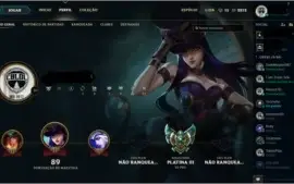 Conta de League of Legends platina 3