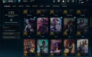 Unranked com 55 Champs e 40 Skins