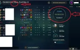 Conta lol Platina 4 com 20V e 4D, MMR Altíssimo!