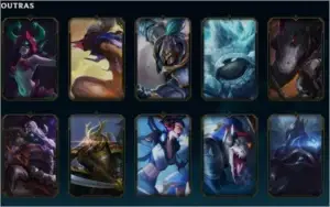 Conta platina 4, 68 Campeões,  21 skins
