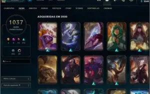 Conta Riot - LOL 1037 skins e Skins Valorant
