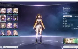 Honkai Star Rail, lvl 12, gepard, bailu e clara