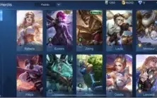 Conta Móbile Legends 27 campeões 9 skins 9 bordas