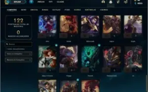 Conta platina 2 com 32 Skins e 53 Champs