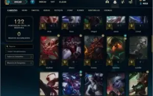 Conta platina 2 com 32 Skins e 53 Champs