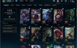 Conta platina 2 com 32 Skins e 53 Champs