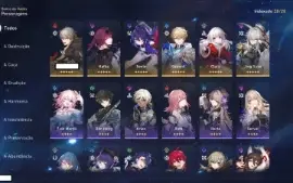 Honkai: Star Rail - Kafka, Seele, Jing Yuan, Gepard e Clara