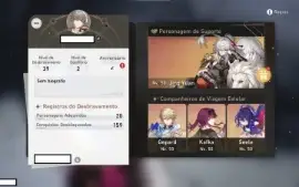Honkai: Star Rail - Kafka, Seele, Jing Yuan, Gepard e Clara