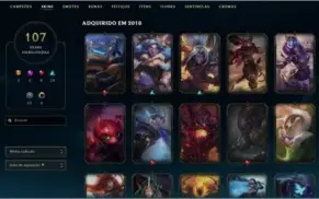 Conta League of Legends Plat4