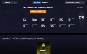 CSGO PRIME 18 ANOS MEDALHAS 5 E 10 ANOS R$274,93 DE SALDO