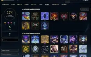 Conta 563 com 442 skins