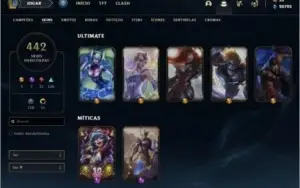 Conta 563 com 442 skins