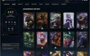 Conta 563 com 442 skins