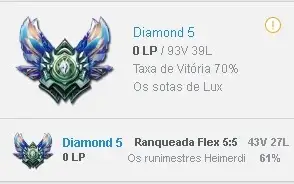 LEAGUE OF LEGENDS: CONTA DIAMOND SOLOQ E FLEX