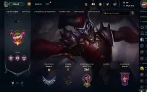 Conta lol, 208 skins, level 354, todos os champs