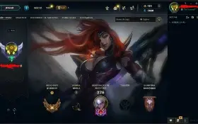 Conta League of legends, 103 skins Com prestigio , Ouro 1 
