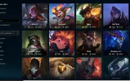 Conta League of legends, 103 skins Com prestigio , Ouro 1 