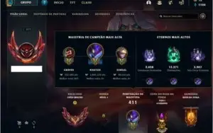 Conta Grão Mestre de LOL