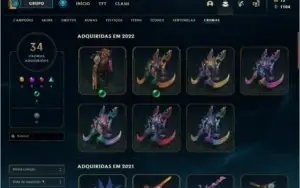 Conta Grão Mestre de LOL