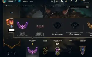 Mestre 124 pdl (67%wr)/ 113 skins/ 123 campeões