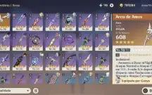 Ar55. Ganyu+amos, raiden, yelan, nilou e mochileiros