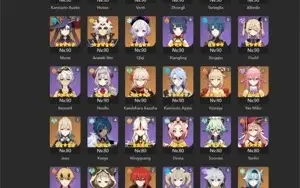 Conta LATE GAME Top! 5 Personagens com arma BIS