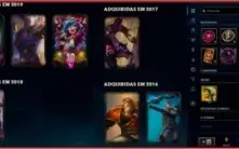 Conta de LOL com Skin '' Vitoriosa '' Unranked.