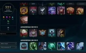 Conta rara do lol, Icones raros, sentinela rara e skin.