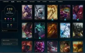 Conta rara do lol, Icones raros, sentinela rara e skin.