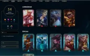 Conta Diamante 4, 70 champs, 33 skins.