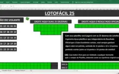 Planilhas Premium para Mega-sena, Lotofácil  E  Quina