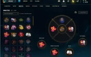 Conta prata 4 com 25 Champs e 4 Skins + 2 Fragmentos de skin