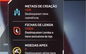 CONTA APEX - HERANÇA WRAITH - E ALGUMAS SKINS