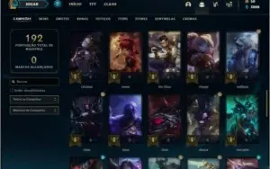 Conta platina 4 barata com 22 skins e 56 champs