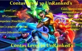 Contas League of Legends UnRanked's
