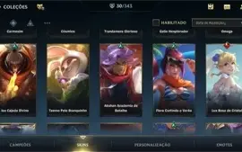 Conta Wild Rift Platina 1 com skins star guardian