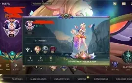 Conta Wild Rift Platina 1 com skins star guardian