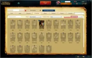 League of Legends Gold 4, 5 rune page, 7 Skin, 103 Champs.