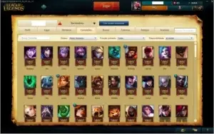 League of Legends Gold 4, 5 rune page, 7 Skin, 103 Champs.