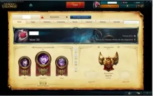 League of Legends Gold 4, 5 rune page, 7 Skin, 103 Champs.
