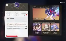 Honkai Star Rail Nv43-Selle+Na Noite-Jing Yuan+Antes do Aman