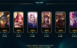 Conta com Ahri Lenda Imortalizada Assinada + Skins - League