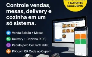 Sistema Gestão Para Pizzarias Lanchonetes Bares Restaurantes