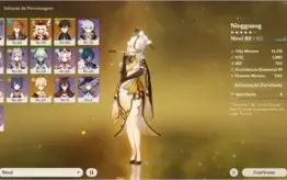 Conta Genshin Combo Nigguang C6+Zonghli e amigos.