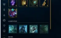 Conta lol Unranked MMR Ouro, Skins Lendárias (negociavel)