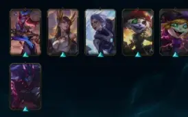 Conta lol Unranked MMR Ouro, Skins Lendárias (negociavel)