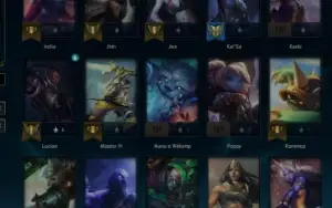 Conta lol Unranked MMR Ouro, Skins Lendárias (negociavel)