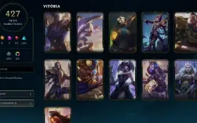 Conta LOL 2013-D4-427 Skins-ALL Champs-653 Icones-ex Mestre