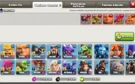 Clash Of Clans CV NV10 lider + Clash Royale NV10 8 lendárias